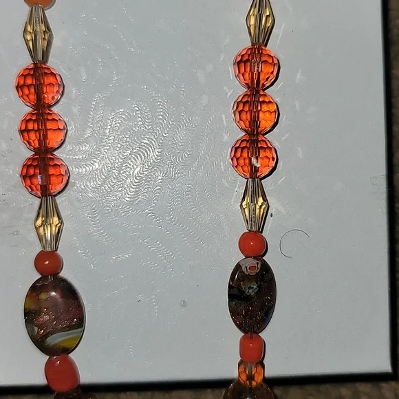 Orange Beaded Dangle - Picture 3 of 4